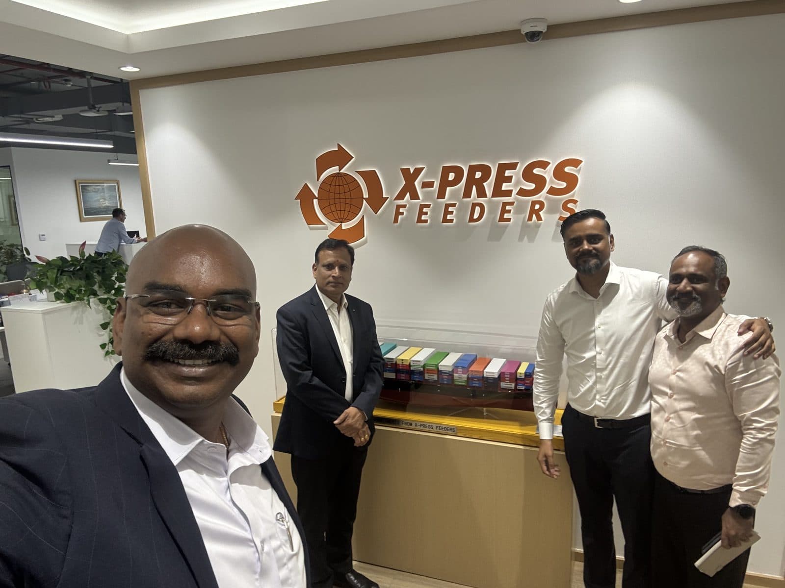 BOSS Container Line leadership meeting a shipping and logistics partner
