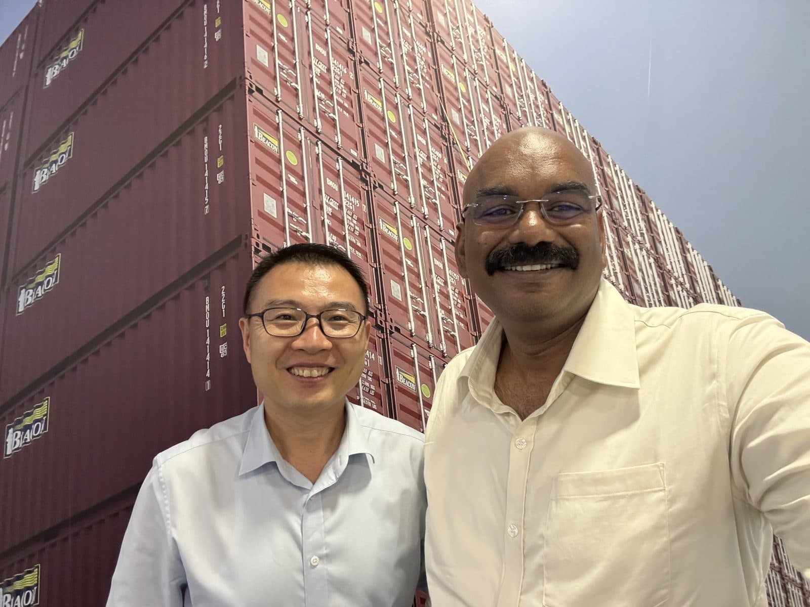 BOSS Container Line leadership meeting a shipping and logistics partner