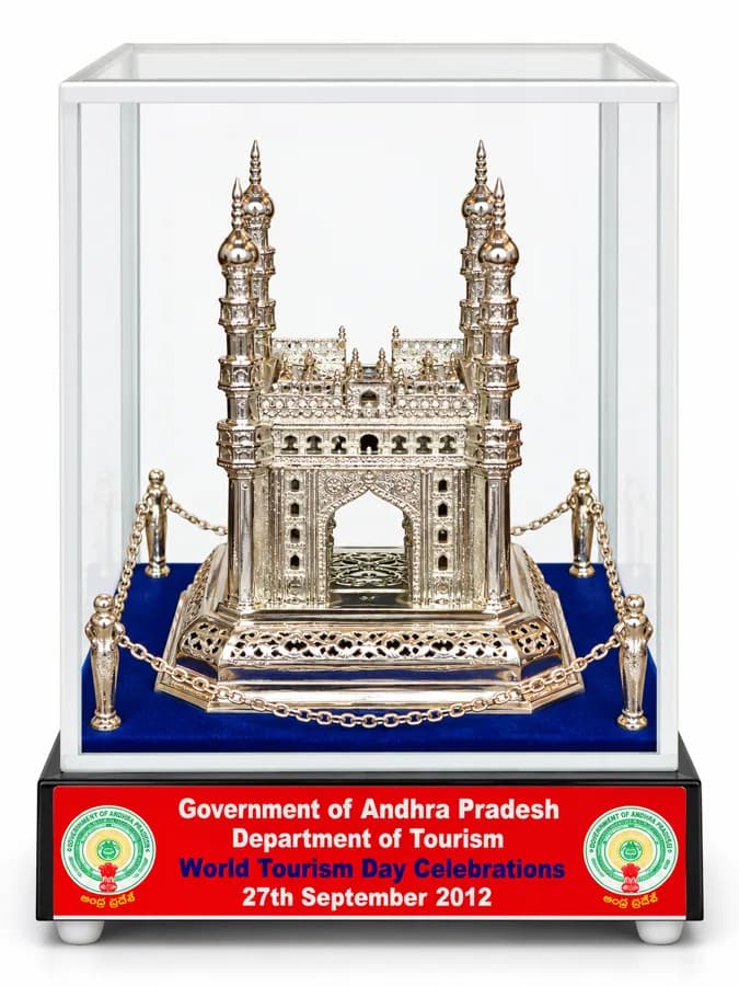 Silver Charminar souvenir from the World Tourism Day celebrations, 27 September 2012