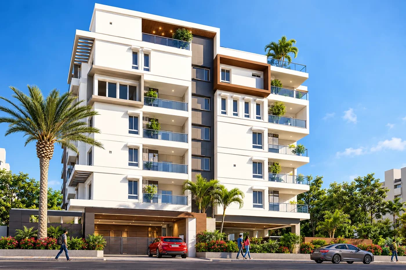 Tulasi Geetha, a residential apartment building