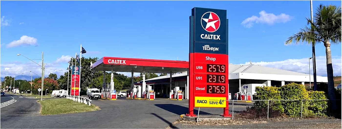 A Caltex service station