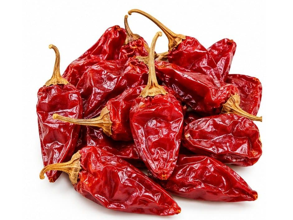A heap of Chapata dry chillies
