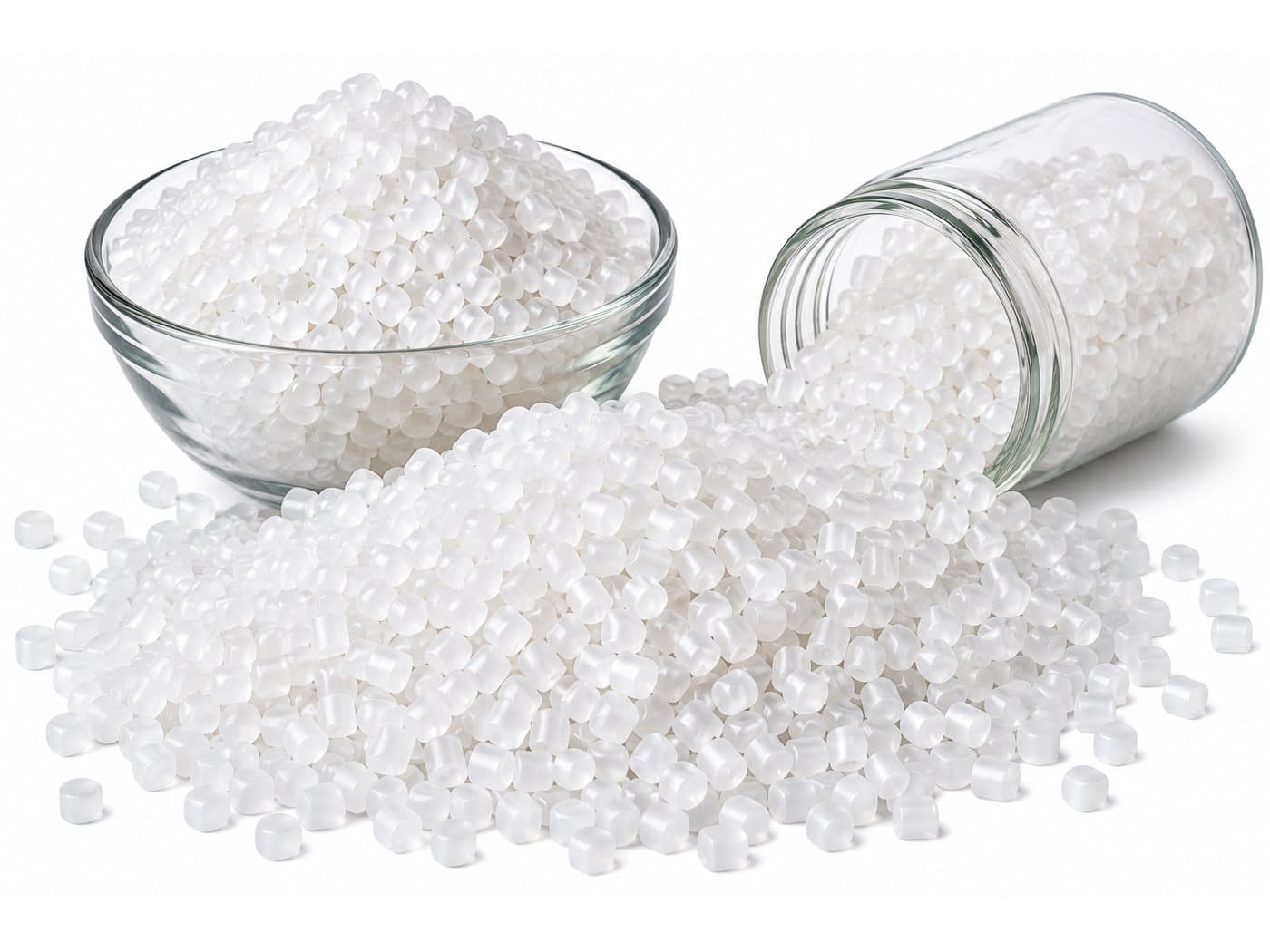 Translucent polyester chips (PET resin pellets)